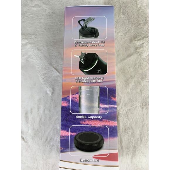 Tulevik A9 Portable Blender 600ML Rechargeable Battery Travel-Friendly Design - Picture 3 of 5